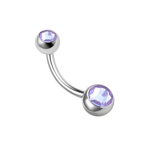 Kolczyk do pępka ze Stali 316L z lawendowymi cyrkoniami.jpg