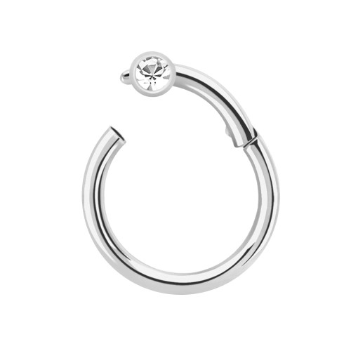 Tytanowy clicker z cyrkonią crystal