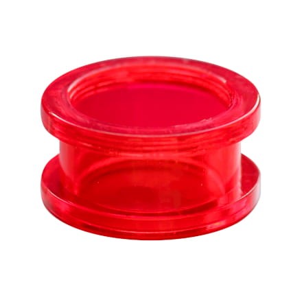 Transparentny czerwony tunel akrylowy ze ścianką.jpg