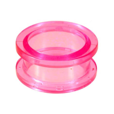 Transparentny różowy tunel akrylowy ze ścianką.jpg